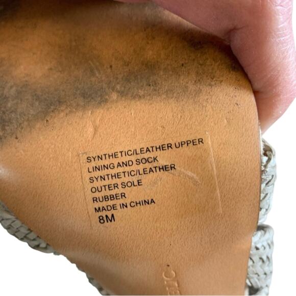 Banana Republic Tan Rattan Lace Up High Heel Sandals - Picture 11 of 14